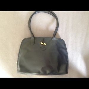 Longchamp Navy leather tote